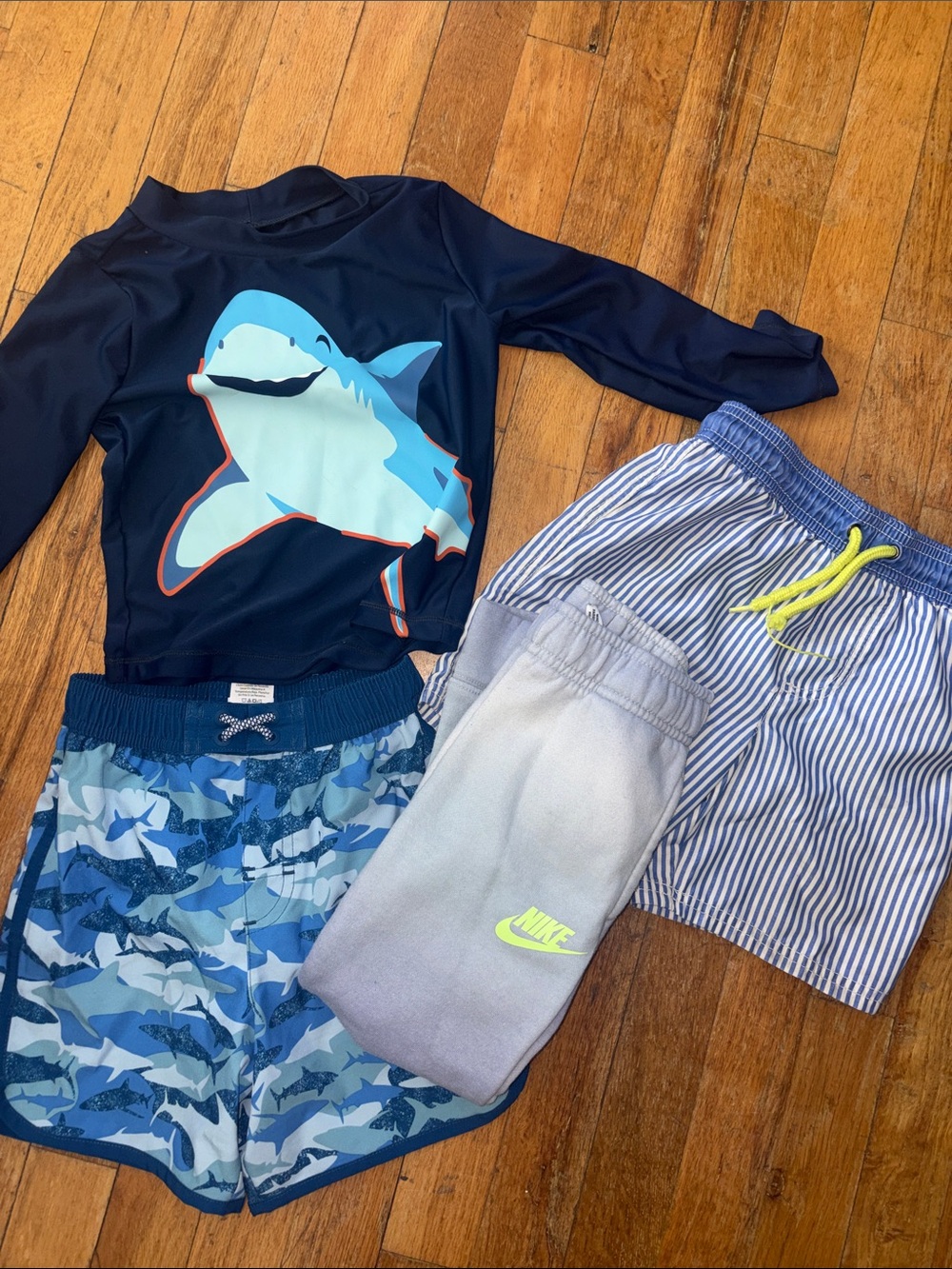 4 PC 1 Nike Sweat Pant & 3 PC Swim 4T Boys Bundle